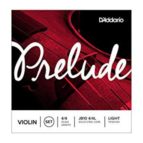 D'Addario  4/4M Prelude Violin String Set, Scale, Medium Tension