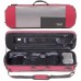 Bam Stylus 5001S 4/4 Violin Case with Red Exterior and Silver Interior